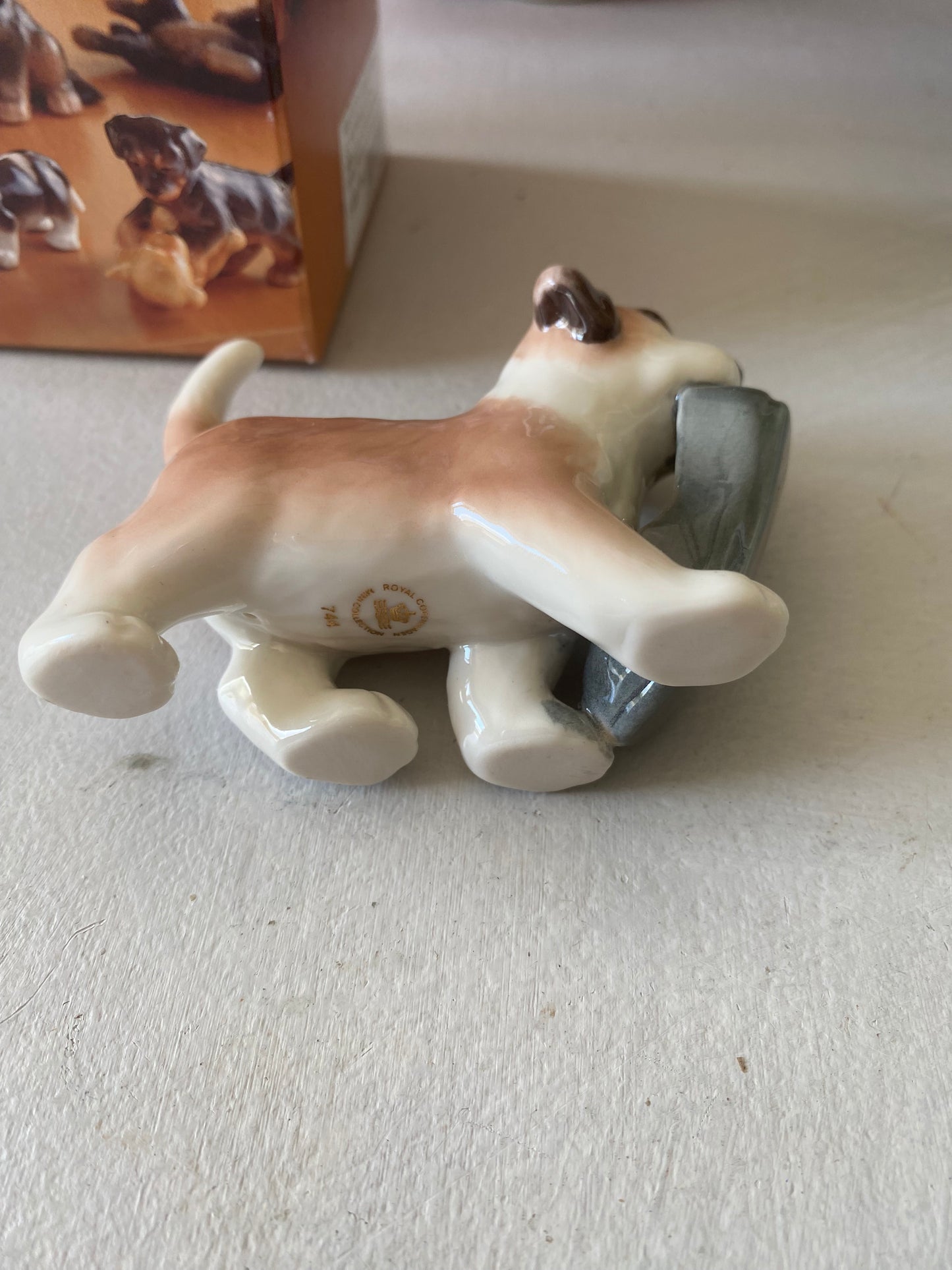 St.Bernard puppy figurine by; Royal Copenhagen