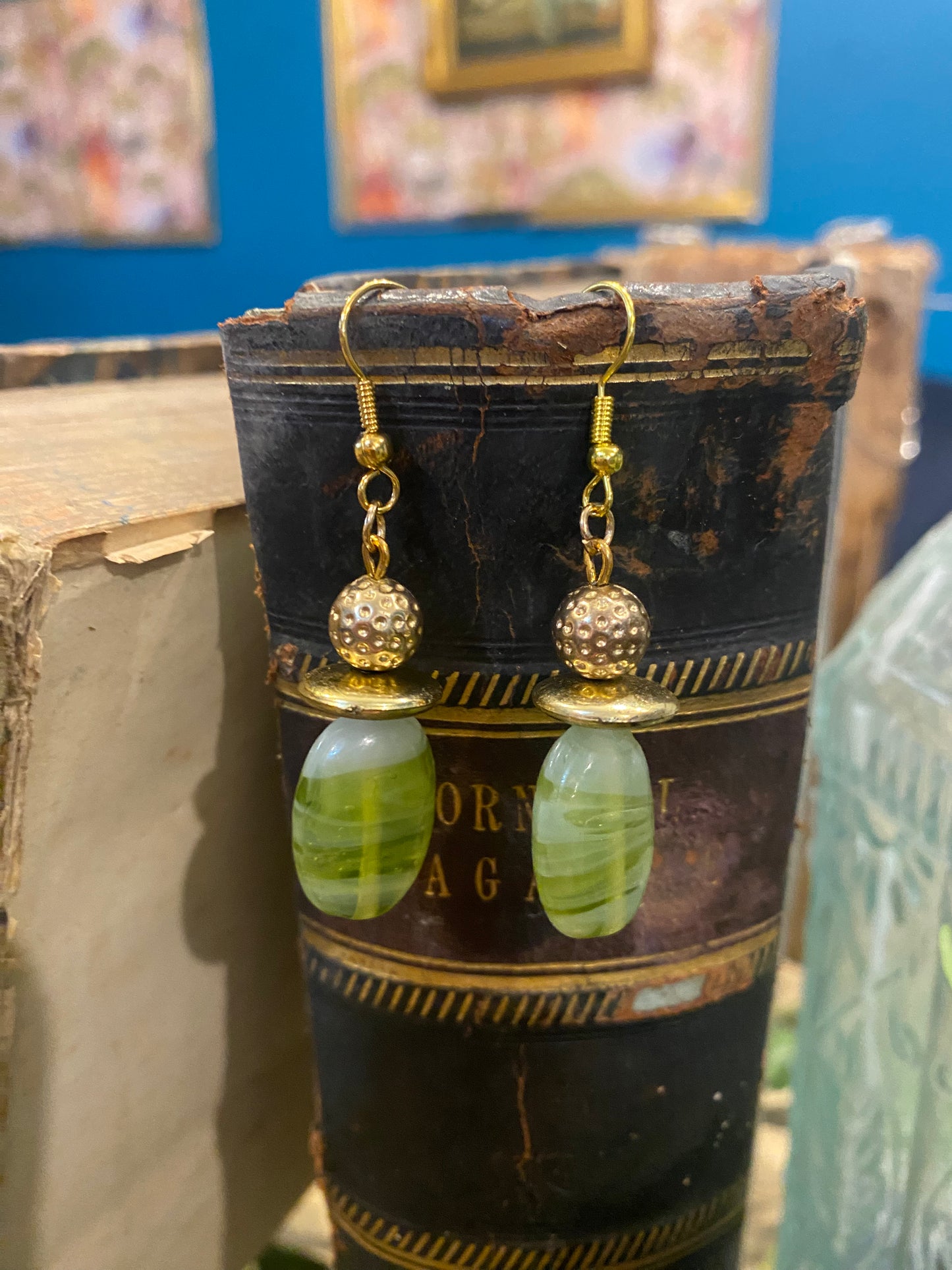 OOAK handmade recycled earrings