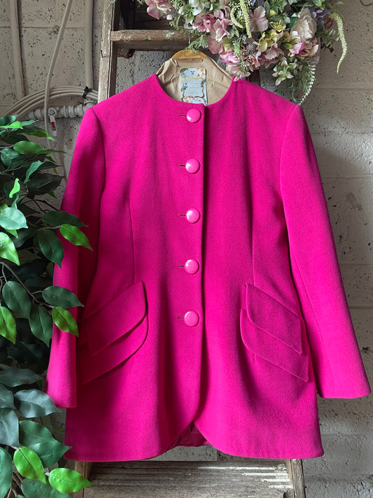 Vintage Regine pink wool blazer