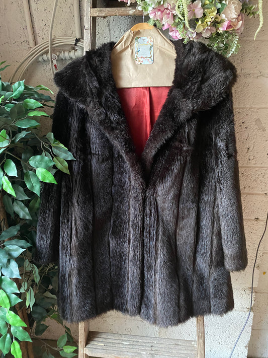 Vintage Bickley faux fur coat