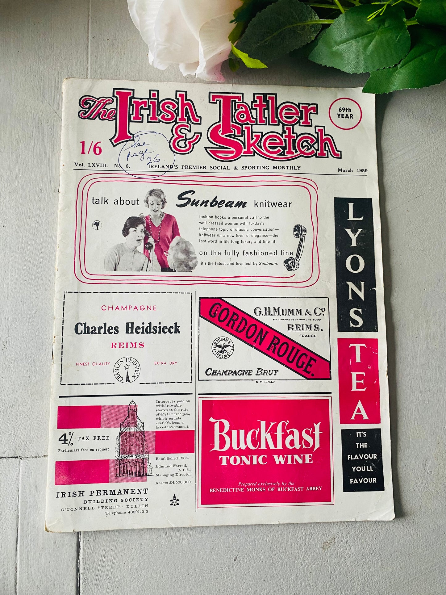 Vintage Irish magazine 1959
