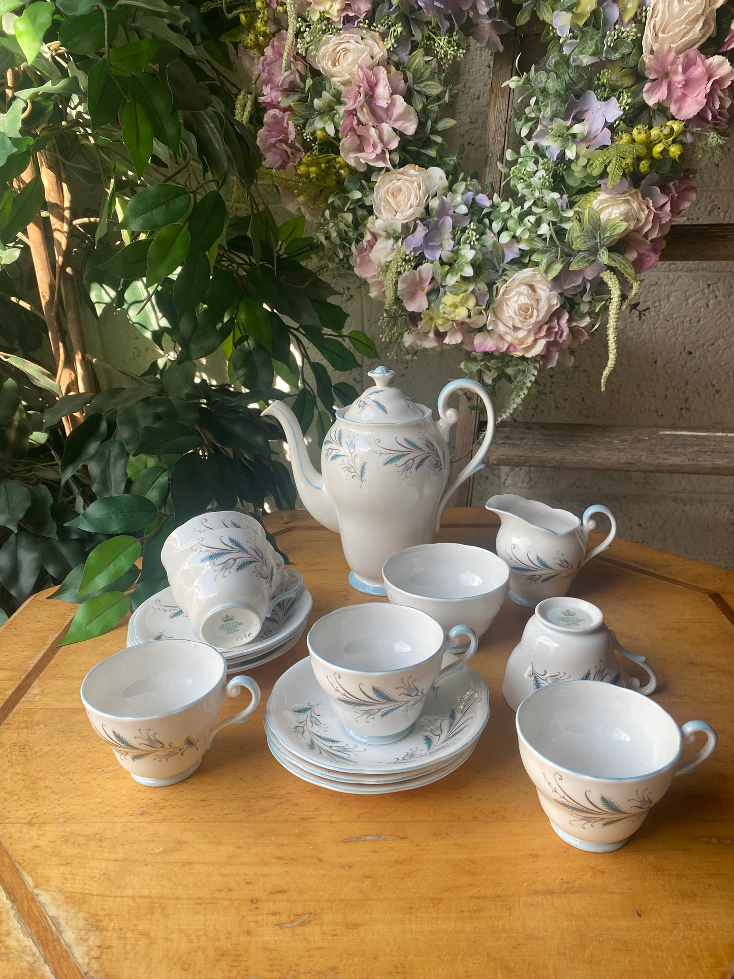 Royal standard china coffee set