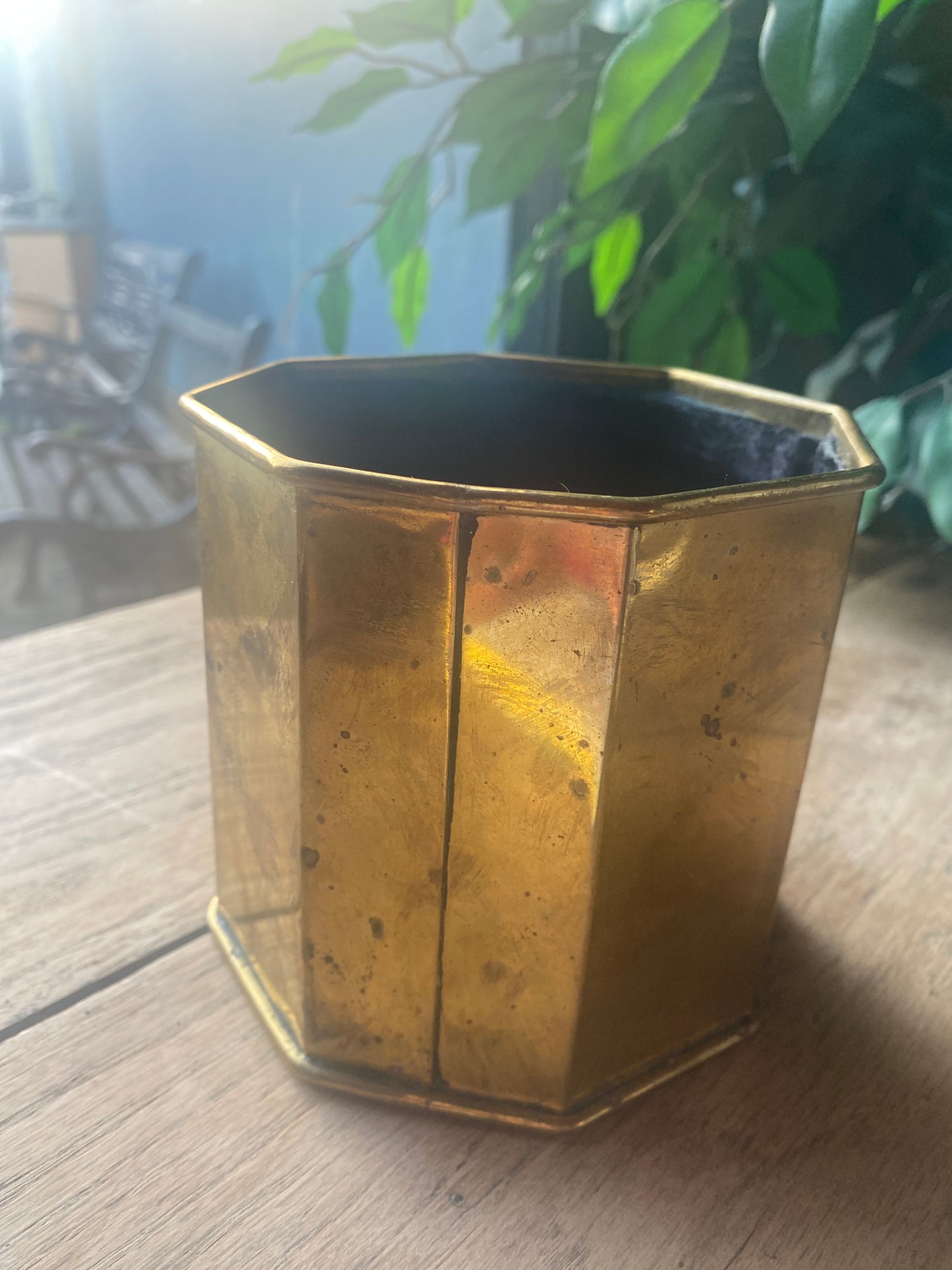 Vintage metal trinket box