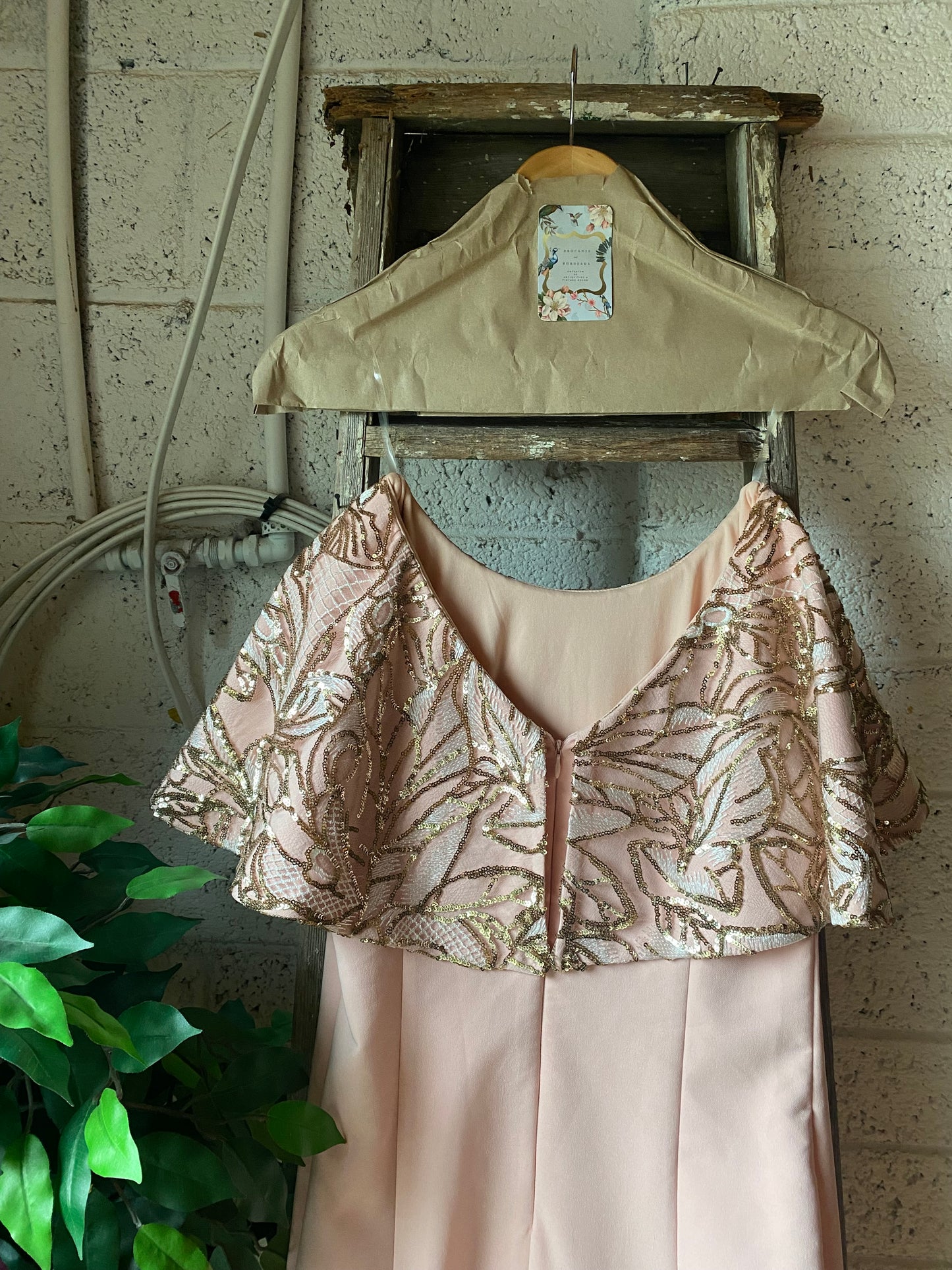 Boutique Blush & Gold dress