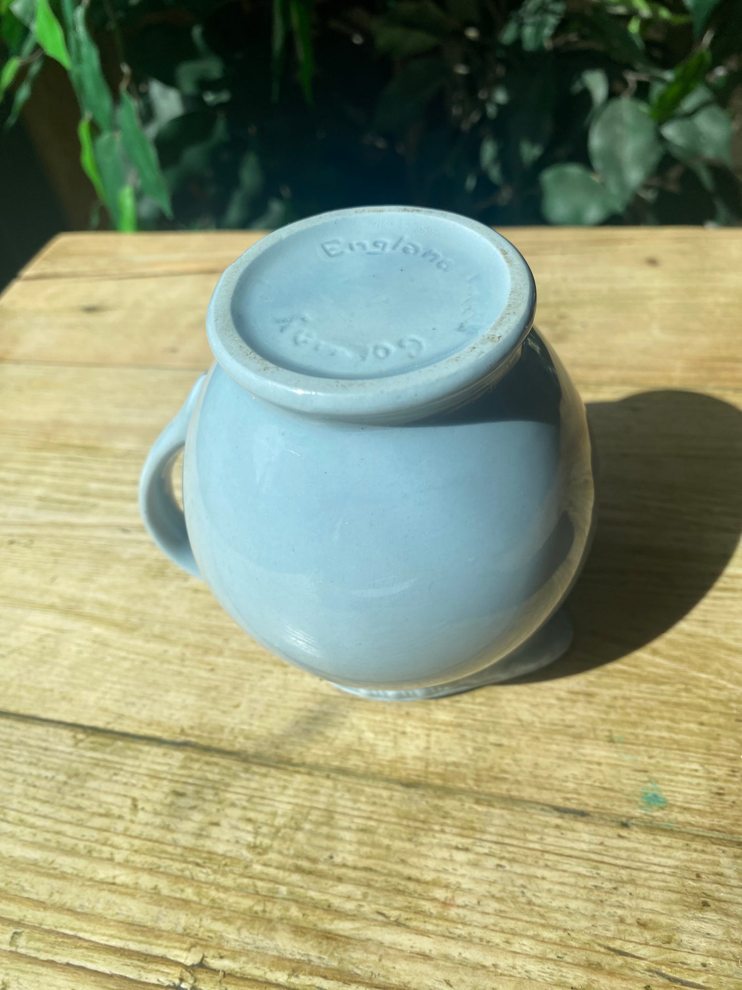 Vintage powder blue creamer