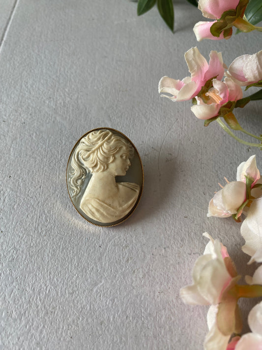 Vintage cameo brooch