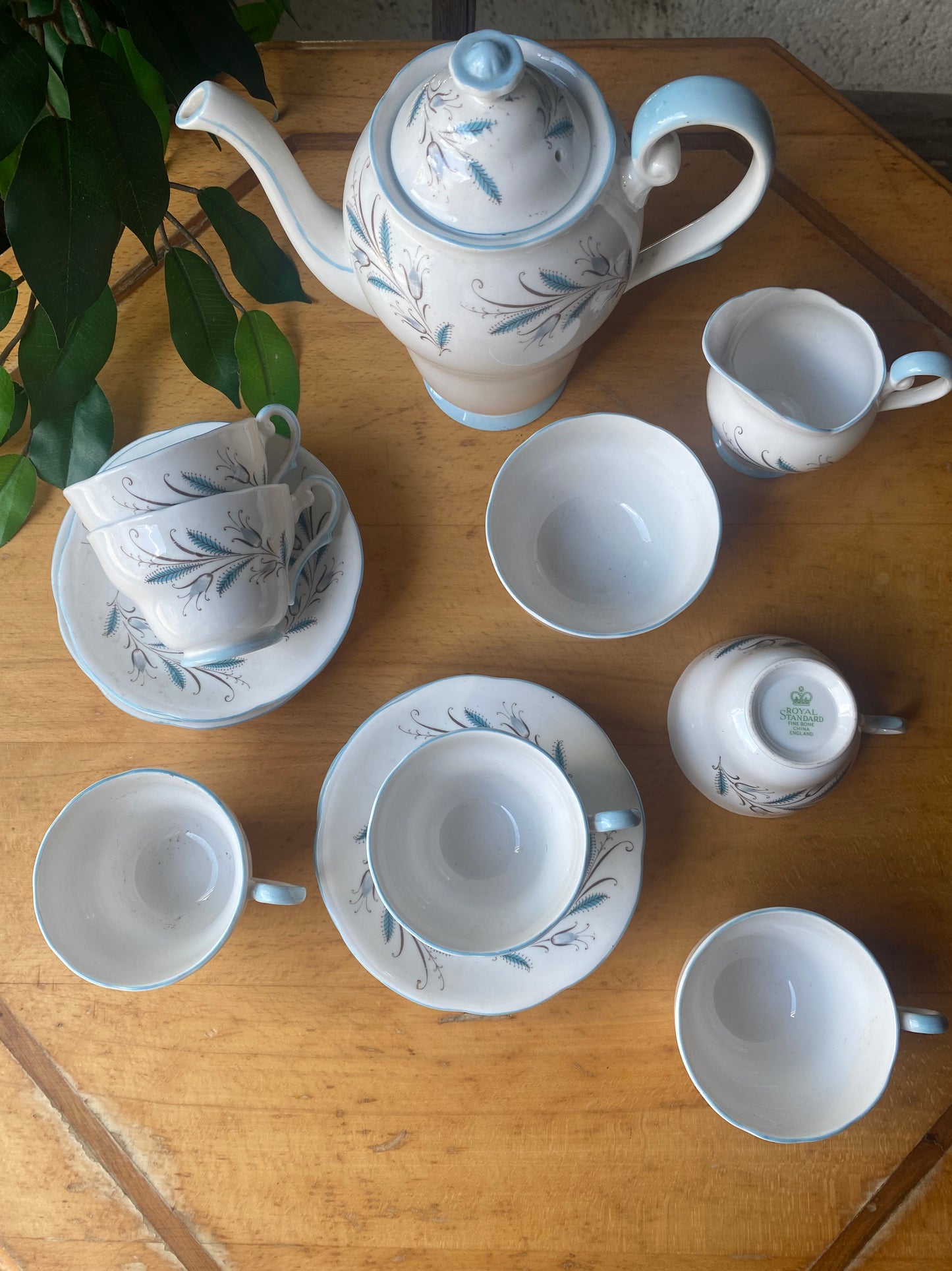 Royal standard china coffee set