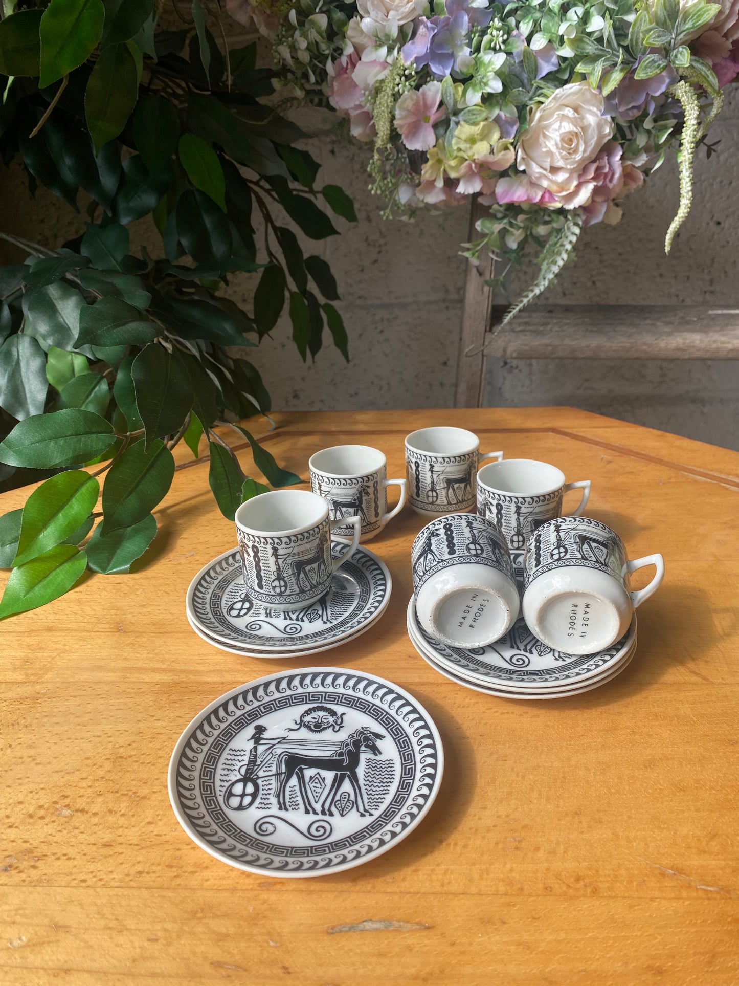 Grecian espresso set