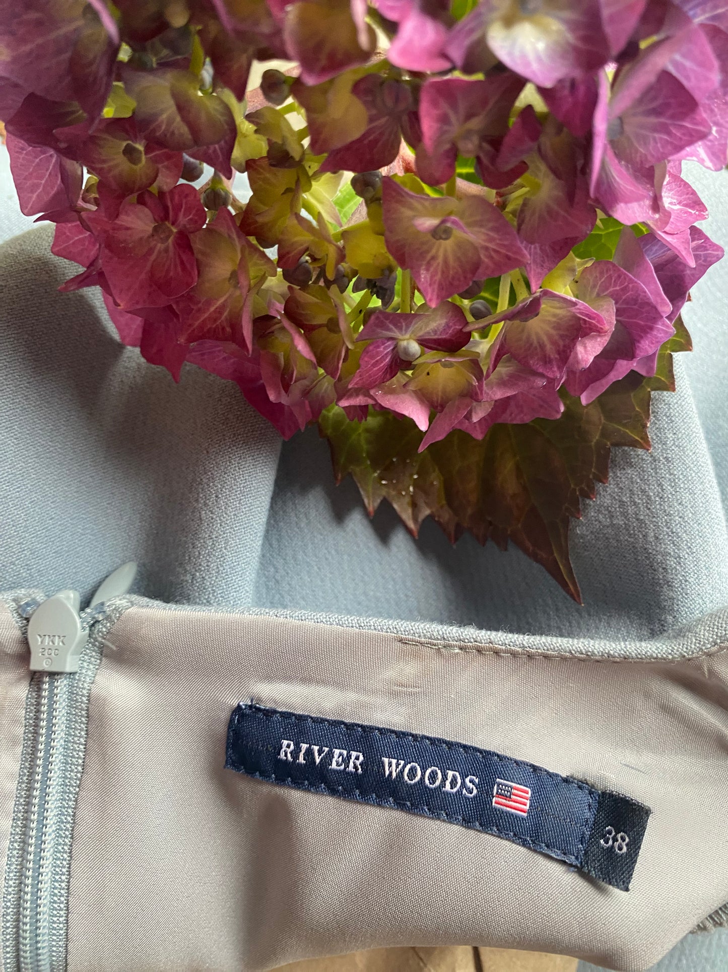 River Woods powder blue dress