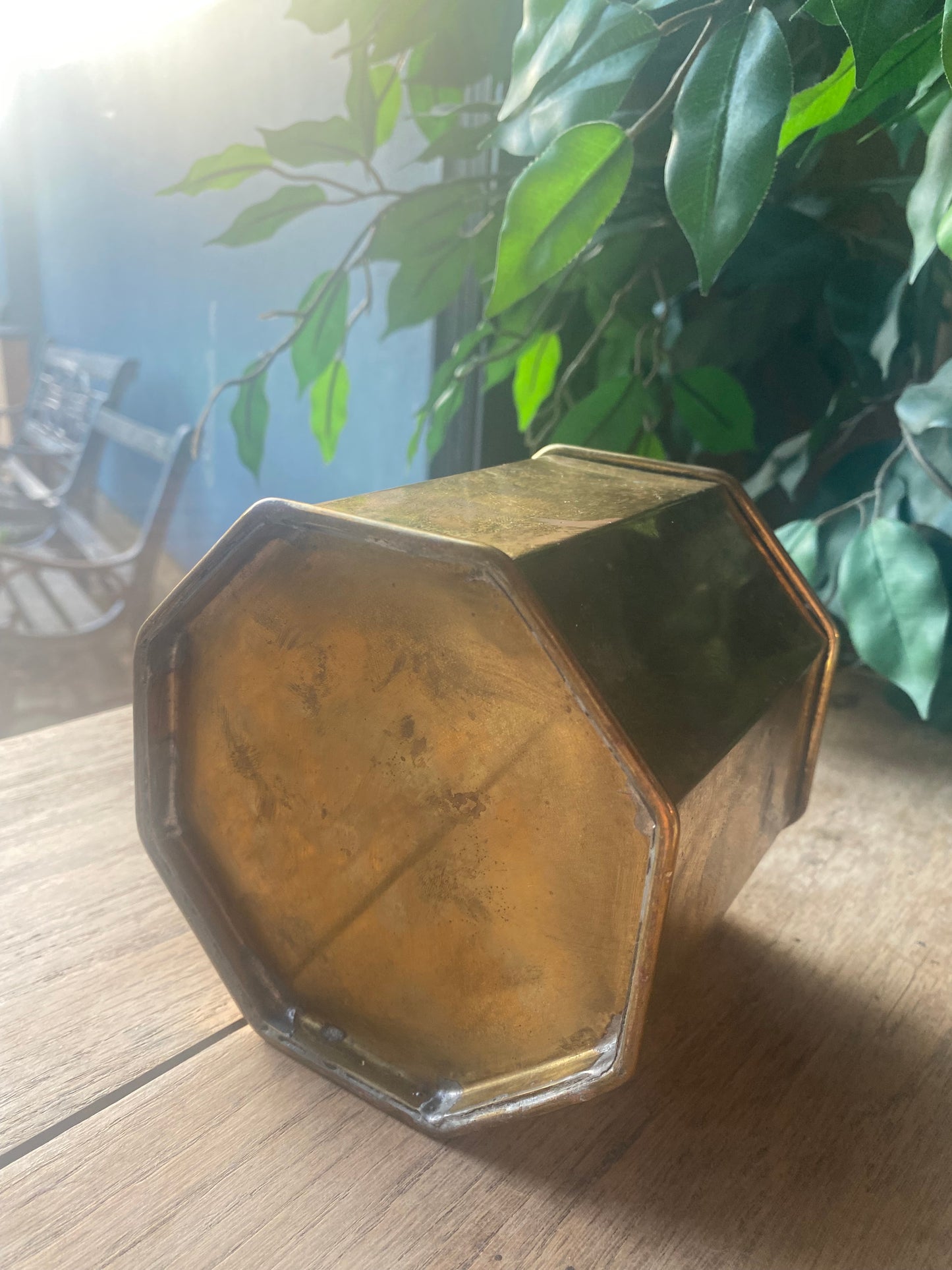 Vintage metal trinket box