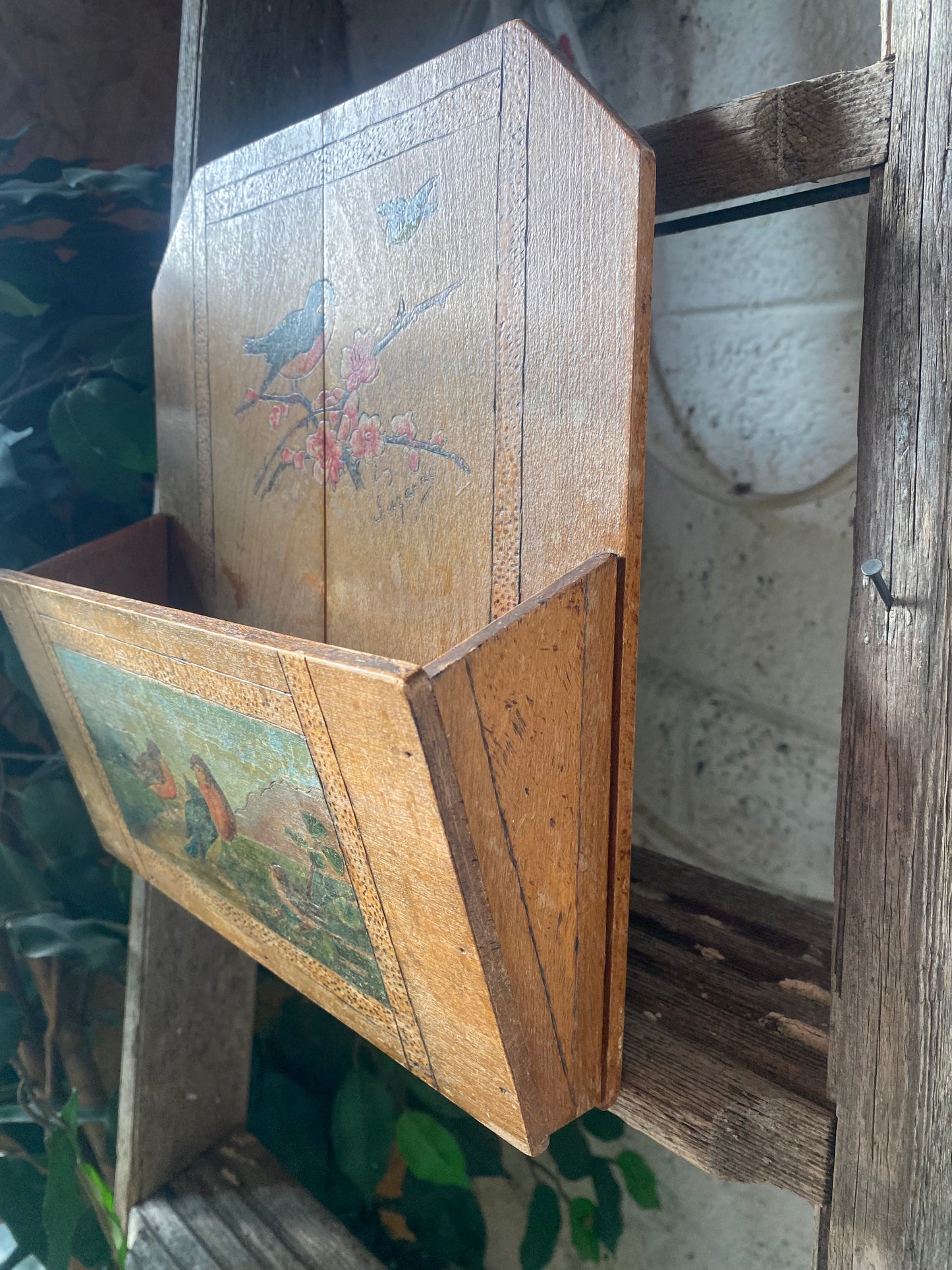 Vintage french letter tray