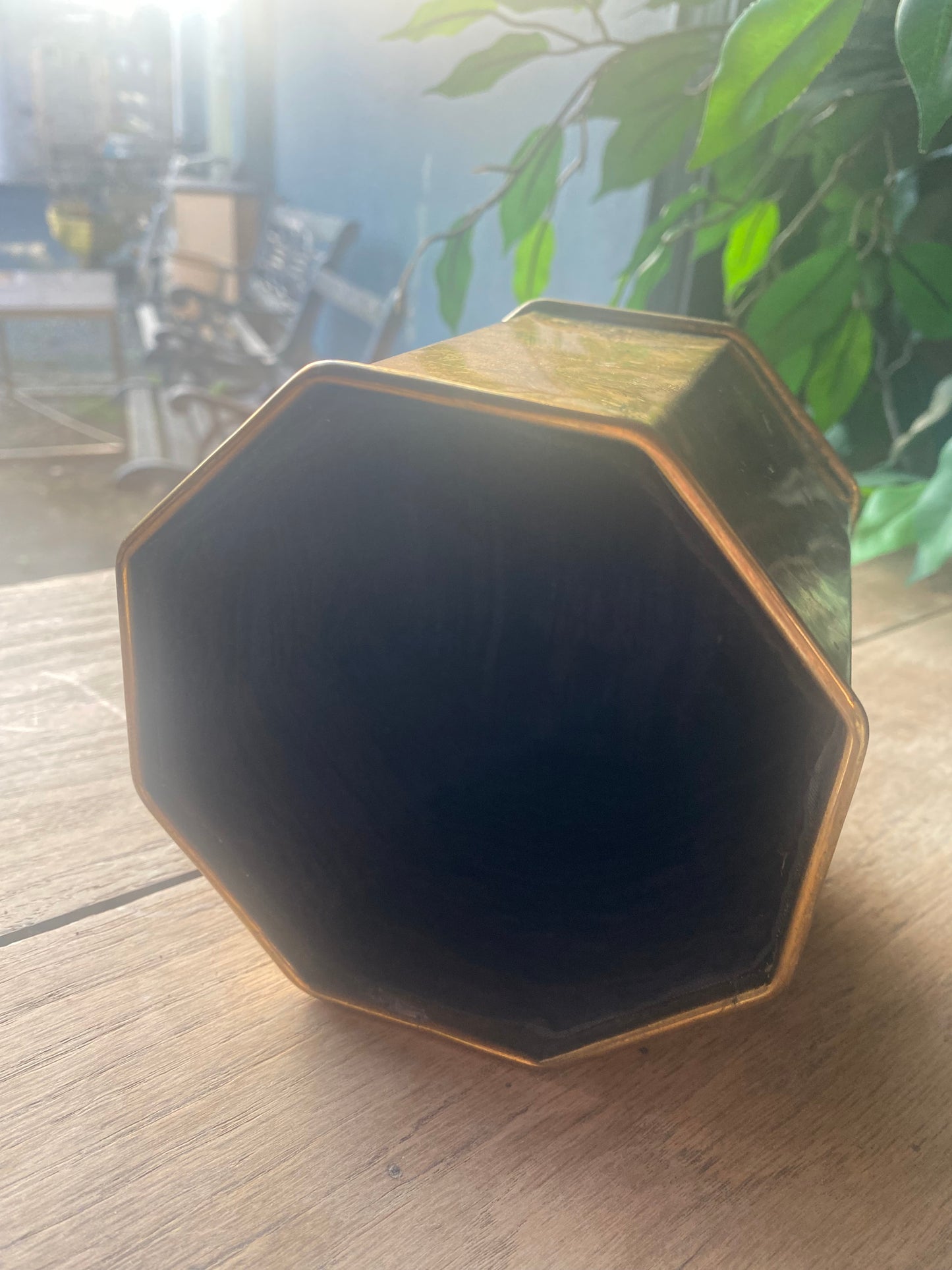 Vintage metal trinket box