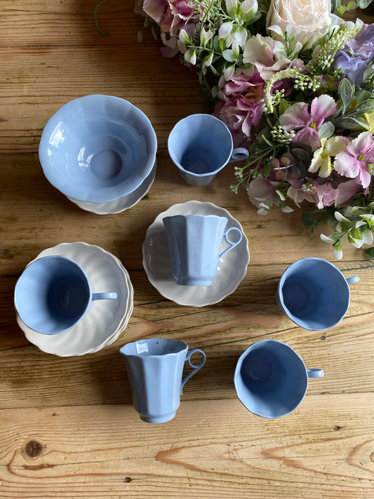 Vintage Espresso retro set of 6