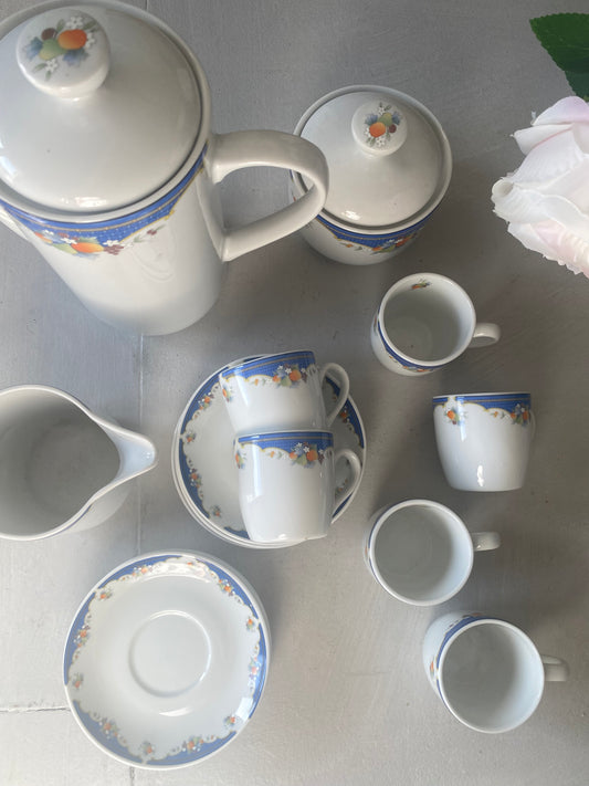 Valencia Spain SANBO porcelain espresso set