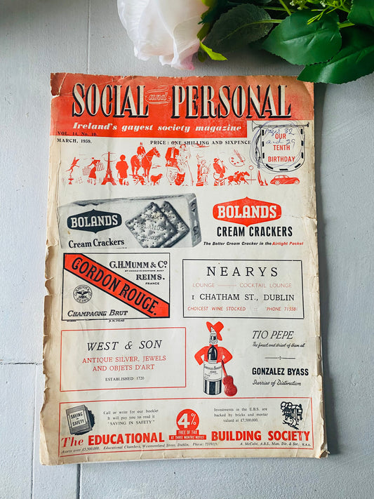 Vintage Irish magazine 1959