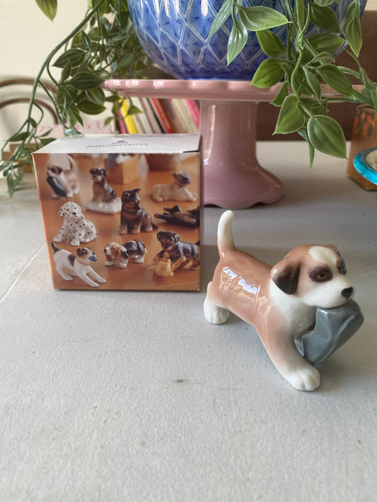 St.Bernard puppy figurine by; Royal Copenhagen