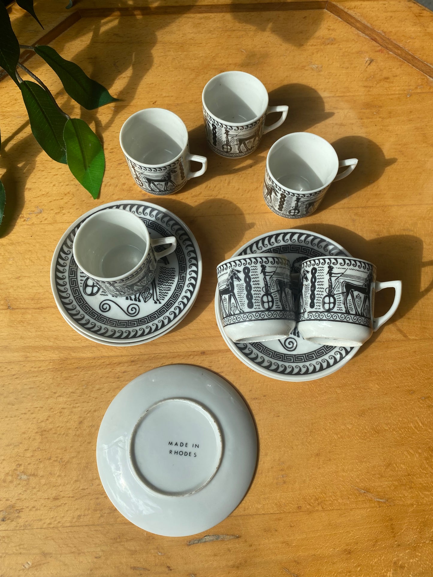 Grecian espresso set