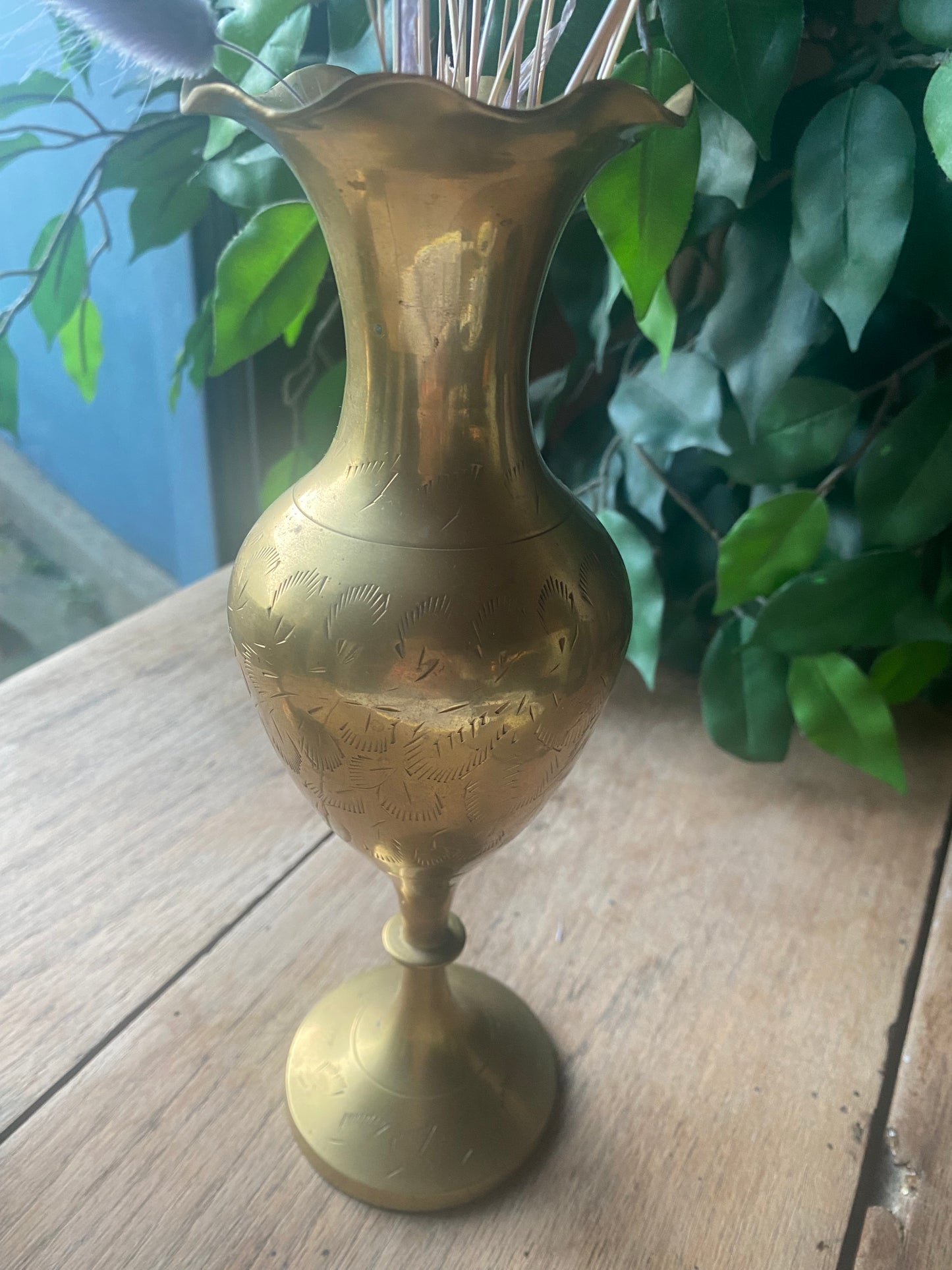 Vintage Indian brass vases