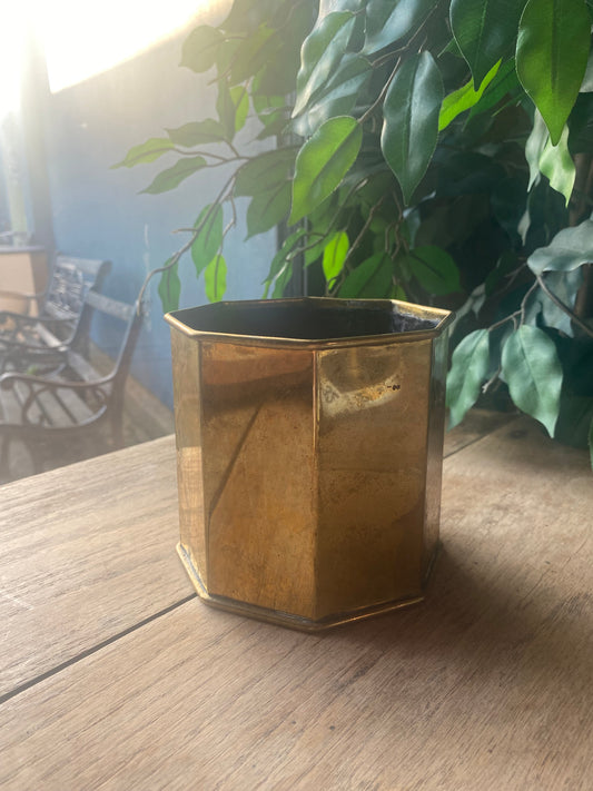 Vintage metal trinket box