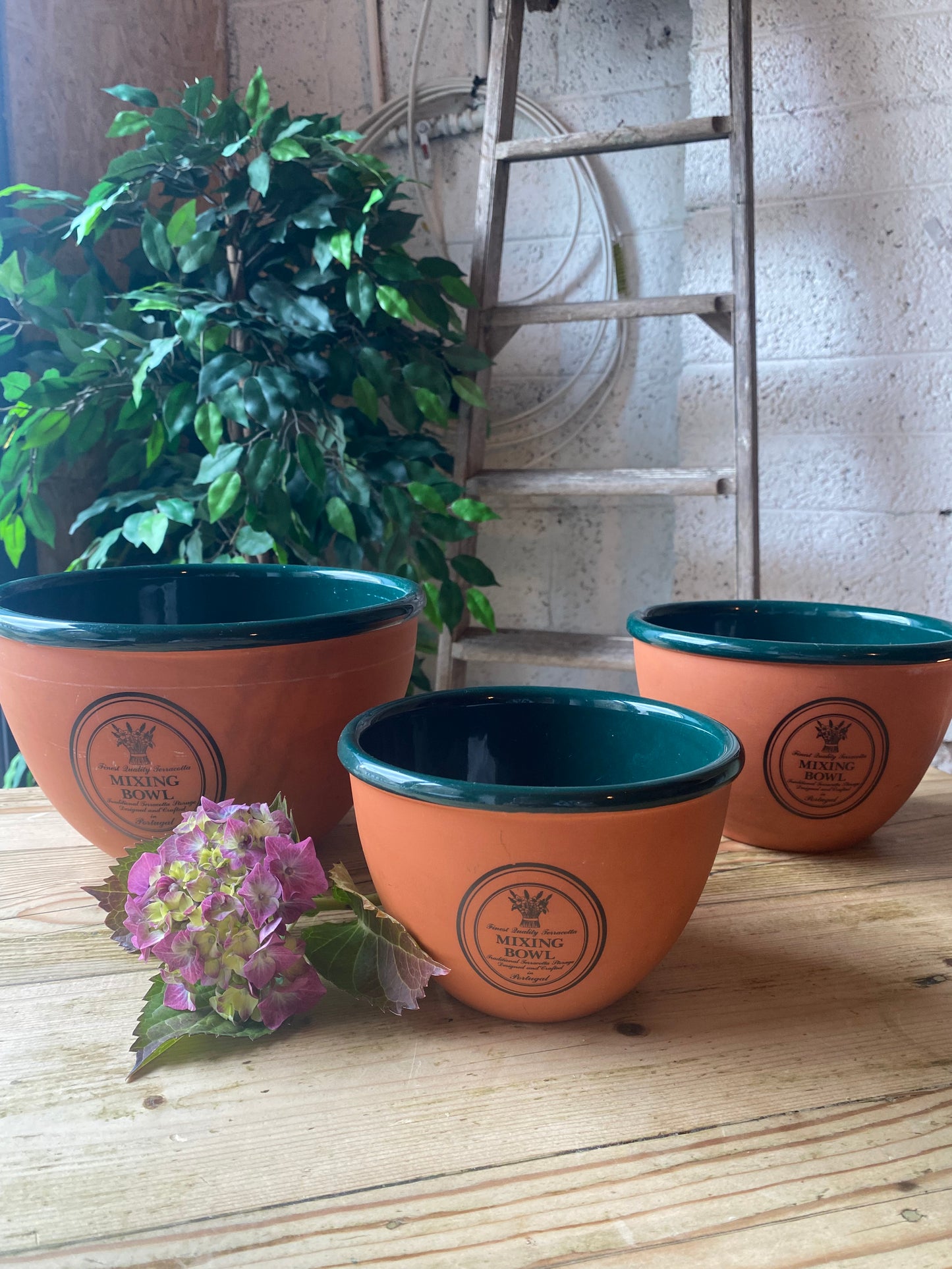 Terracotta Mixing bowls trio