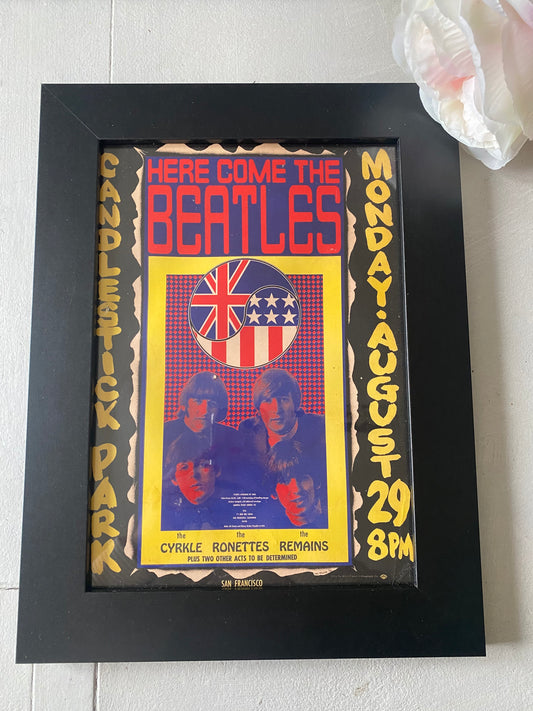 1966 The Beatles candlestick park poster