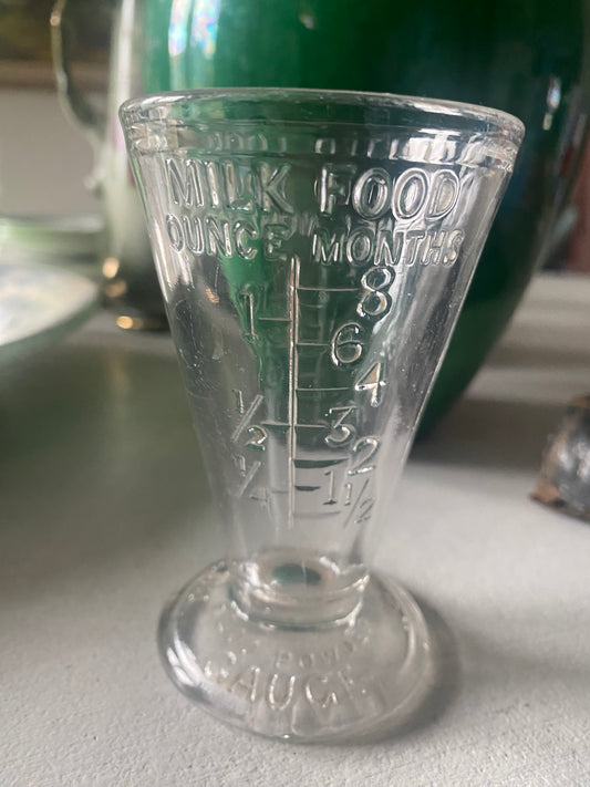Antique infant milk powder measure