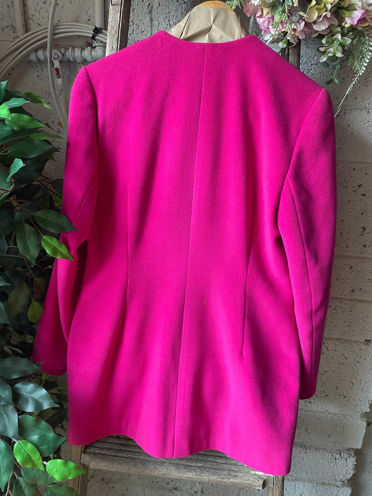 Vintage Regine pink wool blazer