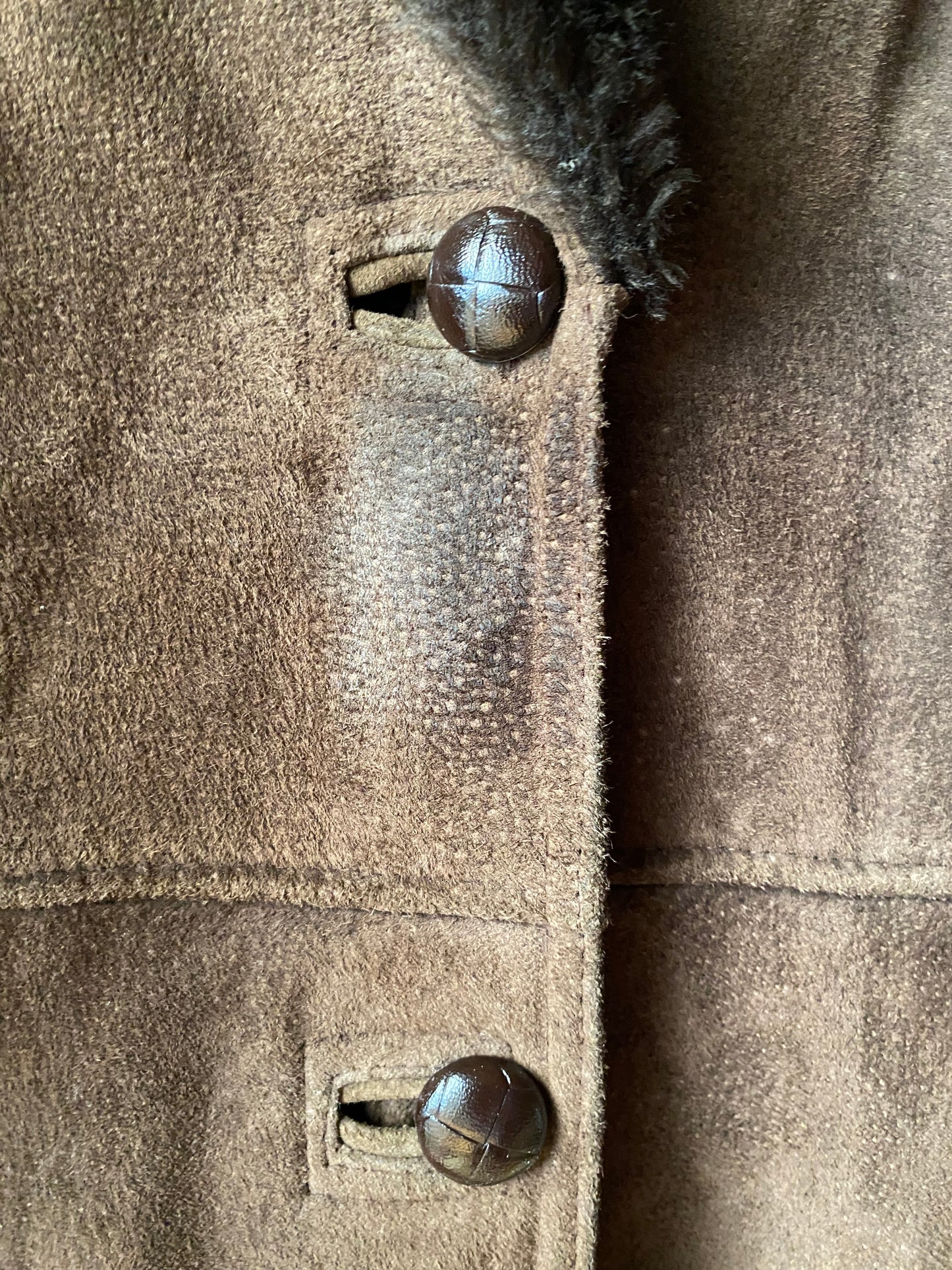 Vintage Gymo brown suede coat